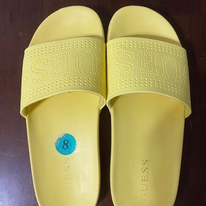 Guess Yellow Slides